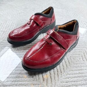 Dr. Comfort Delight Shoes Women 8.5W Red Leather Strap Mary Jane Orthopedic 4770